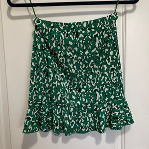 Super down cheetah printed skirt